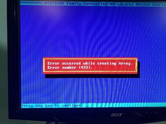 Error Number 433