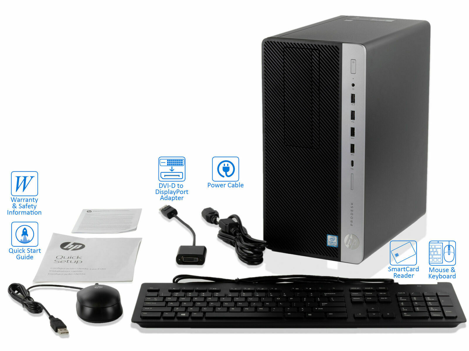 HP ProDesk 600 G3 - i3-7100, 4GB RAM, 500GB HDD (it's like a
